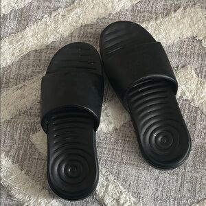 Black Slide Sandals